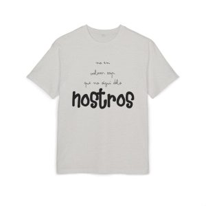 Camiseta oversize gruesa - Gris jaspeado claro - Camiseta «No en volem cap que no sigui dels nostros»