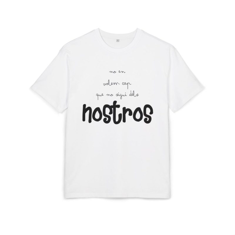 Camiseta oversize gruesa - Blanco - Camiseta «No en volem cap que no sigui dels nostros»