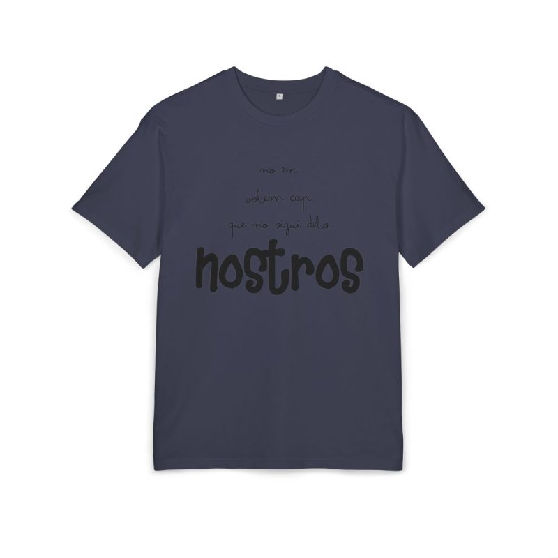 Camiseta oversize gruesa - Azul marino - Camiseta «No en volem cap que no sigui dels nostros»