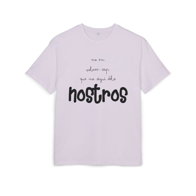 Camiseta oversize gruesa - Lila - Camiseta «No en volem cap que no sigui dels nostros»