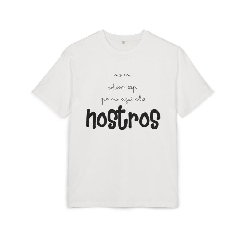 Camiseta oversize gruesa - Blanco puro - Camiseta «No en volem cap que no sigui dels nostros»