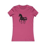 Camiseta mujer Favorite - Frambuesa - Camiseta unisex Cavall Alegre Sant Joan «Ara va de bo»