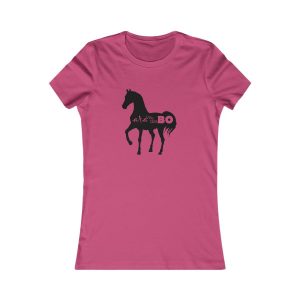 Camiseta mujer Favorite - Frambuesa - Camiseta unisex Cavall Alegre Sant Joan «Ara va de bo»