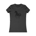 Camiseta mujer Favorite - Gris antracita jaspeado - Camiseta unisex Cavall Alegre Sant Joan «Ara va de bo»