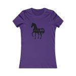 Camiseta mujer Favorite - Morado equipo - Camiseta unisex Cavall Alegre Sant Joan «Ara va de bo»