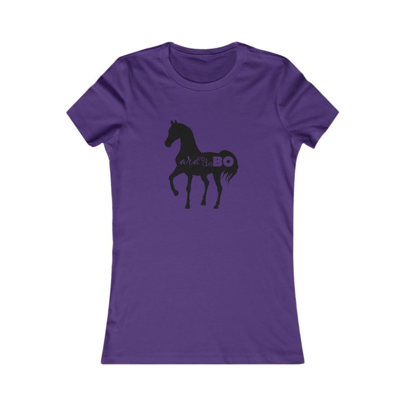 Camiseta mujer Favorite - Morado equipo - Camiseta unisex Cavall Alegre Sant Joan «Ara va de bo»