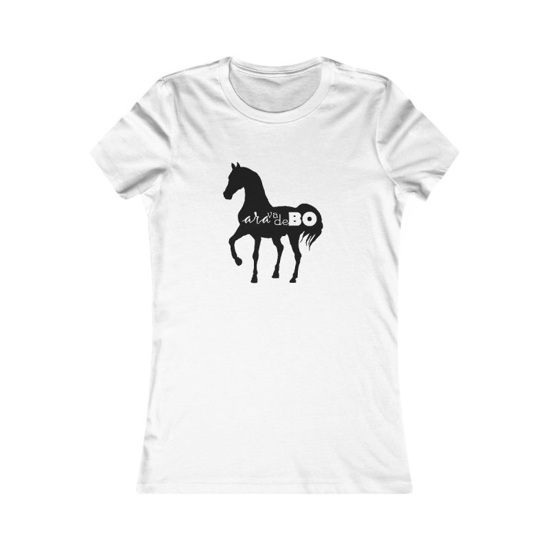 Camiseta mujer Favorite - Blanco - Camiseta unisex Cavall Alegre Sant Joan «Ara va de bo»