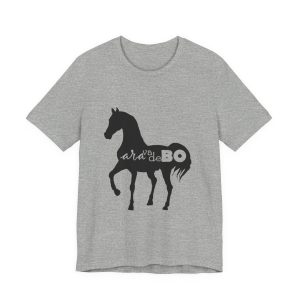Camiseta jersey manga corta - Gris jaspeado - Camiseta unisex Cavall Alegre Sant Joan «Ara va de bo»