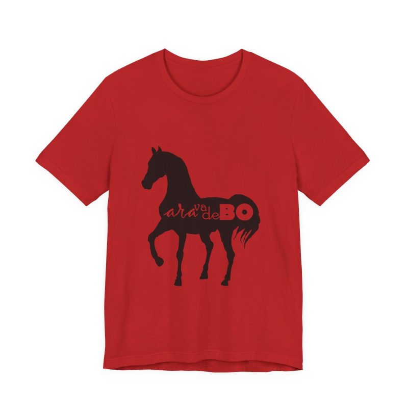 Camiseta jersey manga corta - Rojo - Camiseta unisex Cavall Alegre Sant Joan «Ara va de bo»