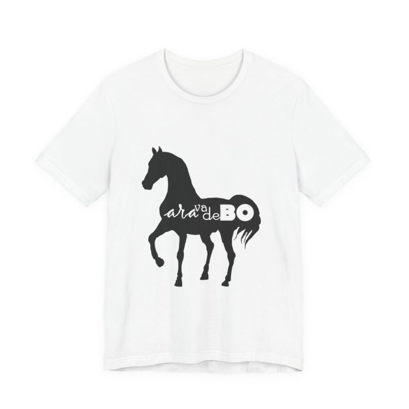 Camiseta jersey manga corta - Blanco - Camiseta unisex Cavall Alegre Sant Joan «Ara va de bo»
