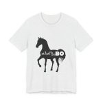 Camiseta jersey manga corta - Gris ceniza - Camiseta unisex Cavall Alegre Sant Joan «Ara va de bo» Camiseta jersey manga corta - Gris ceniza - Camiseta unisex Cavall Alegre Sant Joan «Ara va de bo»