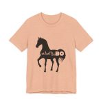 Camiseta jersey manga corta - Melocoton jaspeado - Camiseta unisex Cavall Alegre Sant Joan «Ara va de bo» Camiseta jersey manga corta - Melocoton jaspeado - Camiseta unisex Cavall Alegre Sant Joan «Ara va de bo»