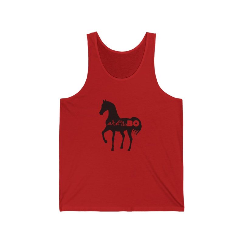 Camiseta de tirantes - Rojo - Camiseta unisex Cavall Alegre Sant Joan «Ara va de bo» Camiseta de tirantes - Rojo - Camiseta unisex Cavall Alegre Sant Joan «Ara va de bo»