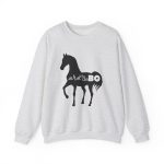 Sudadera cuello redondo - Gris ceniza - Camiseta unisex Cavall Alegre Sant Joan «Ara va de bo»