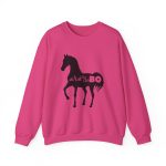 Sudadera cuello redondo - Fucsia intenso - Camiseta unisex Cavall Alegre Sant Joan «Ara va de bo»