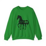 Sudadera cuello redondo - Verde irlandes - Camiseta unisex Cavall Alegre Sant Joan «Ara va de bo»