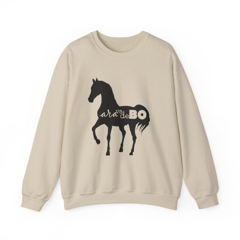 Sudadera cuello redondo - Arena - Camiseta unisex Cavall Alegre Sant Joan «Ara va de bo»