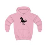 Sudadera con capucha infantil - Rosa bebe - Camiseta unisex Cavall Alegre Sant Joan «Ara va de bo»