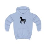 Sudadera con capucha infantil - Azul cielo - Camiseta unisex Cavall Alegre Sant Joan «Ara va de bo»