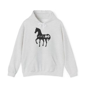 Sudadera con capucha - Gris ceniza - Camiseta unisex Cavall Alegre Sant Joan «Ara va de bo»