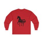 Camiseta manga larga - Rojo - Camiseta unisex Cavall Alegre Sant Joan «Ara va de bo» Camiseta manga larga - Rojo - Camiseta unisex Cavall Alegre Sant Joan «Ara va de bo»