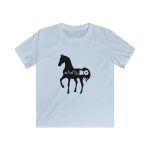 Camiseta infantil Softstyle - Azul claro - Camiseta unisex Cavall Alegre Sant Joan «Ara va de bo»