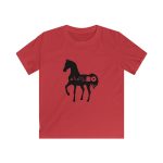 Camiseta infantil Softstyle - Rojo - Camiseta unisex Cavall Alegre Sant Joan «Ara va de bo»