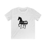 Camiseta infantil Softstyle - Blanco - Camiseta unisex Cavall Alegre Sant Joan «Ara va de bo»