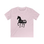 Camiseta infantil Softstyle - Rosa claro - Camiseta unisex Cavall Alegre Sant Joan «Ara va de bo»