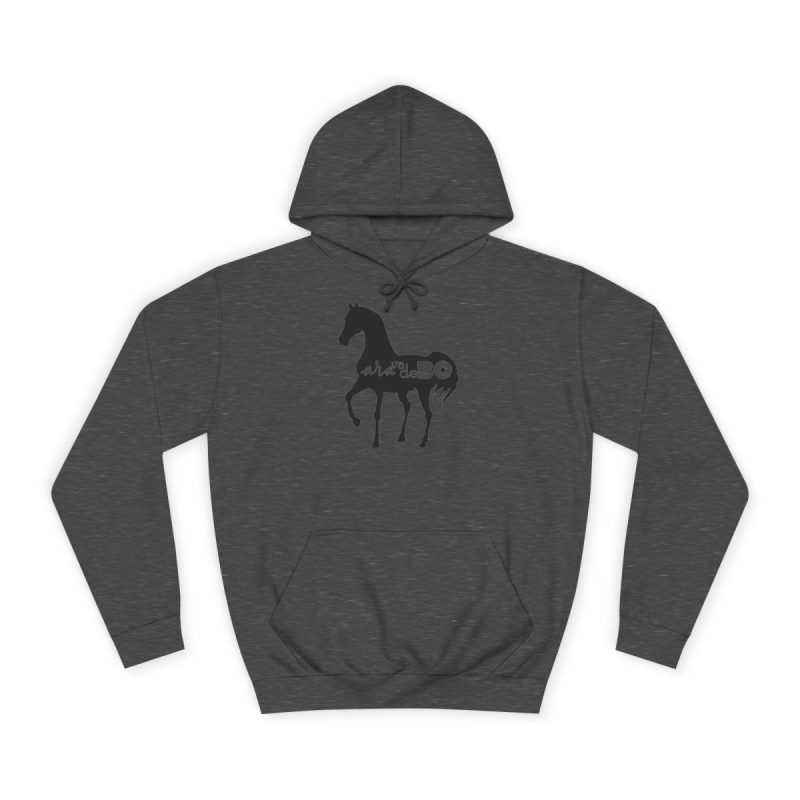 Sudadera universitaria - Gris marengo - Camiseta unisex Cavall Alegre Sant Joan «Ara va de bo»