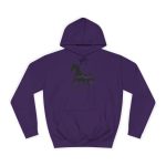 Sudadera universitaria - Morado - Camiseta unisex Cavall Alegre Sant Joan «Ara va de bo»