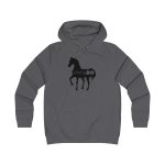 Sudadera universitaria mujer - Gris marengo - Camiseta unisex Cavall Alegre Sant Joan «Ara va de bo»