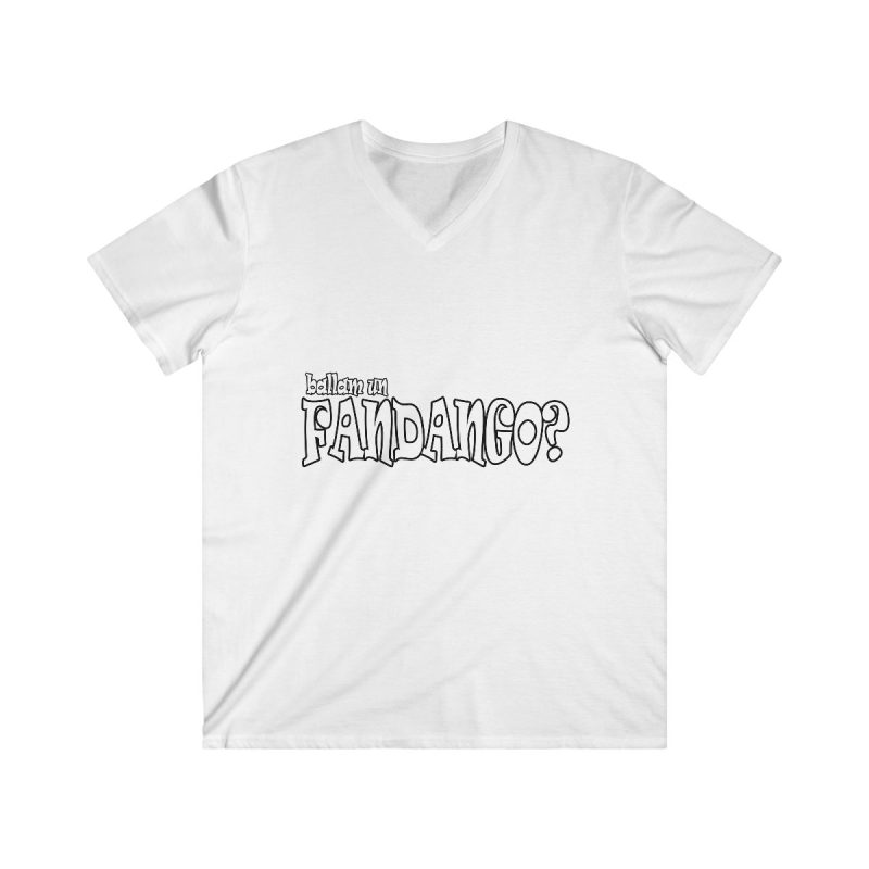 Camiseta hombre entallada cuello de pico - Blanco - Ballam un FANDANGO?