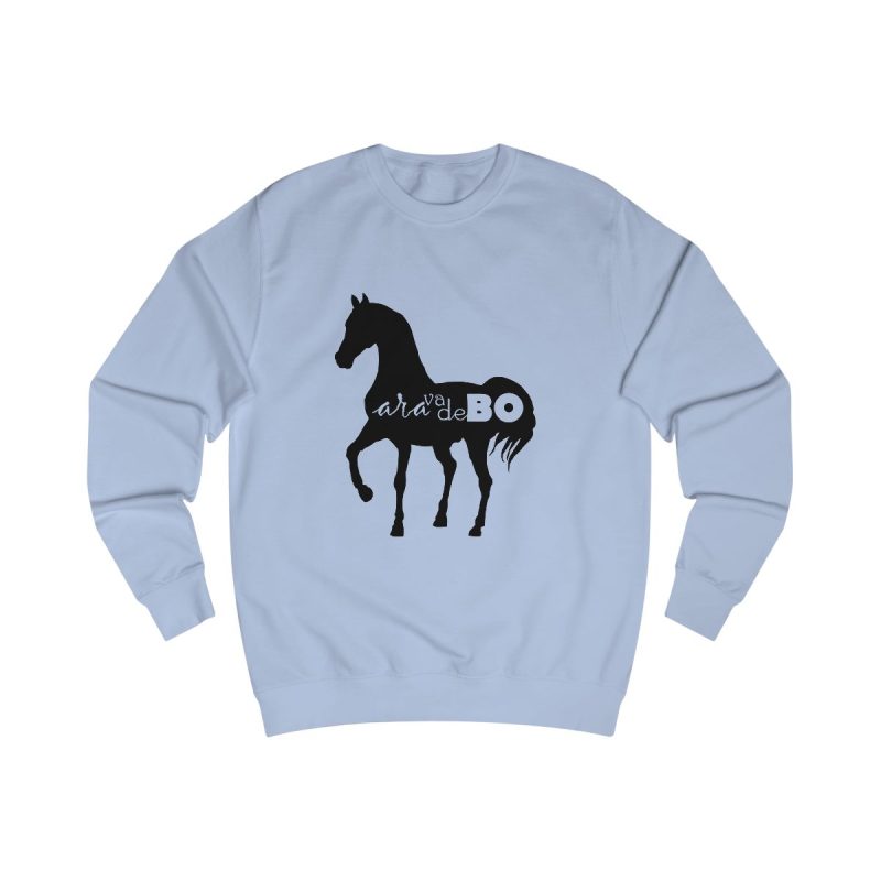 Sudadera clasica - Azul cielo - Camiseta unisex Cavall Alegre Sant Joan «Ara va de bo»