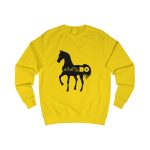 Sudadera clasica - Amarillo sol - Camiseta unisex Cavall Alegre Sant Joan «Ara va de bo» Sudadera clasica - Amarillo sol - Camiseta unisex Cavall Alegre Sant Joan «Ara va de bo»