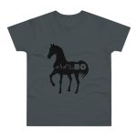 Camiseta hombre punto liso - Gris oscuro - Camiseta unisex Cavall Alegre Sant Joan «Ara va de bo»