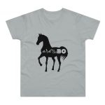 Camiseta hombre punto liso - Gris Pacifico - Camiseta unisex Cavall Alegre Sant Joan «Ara va de bo»