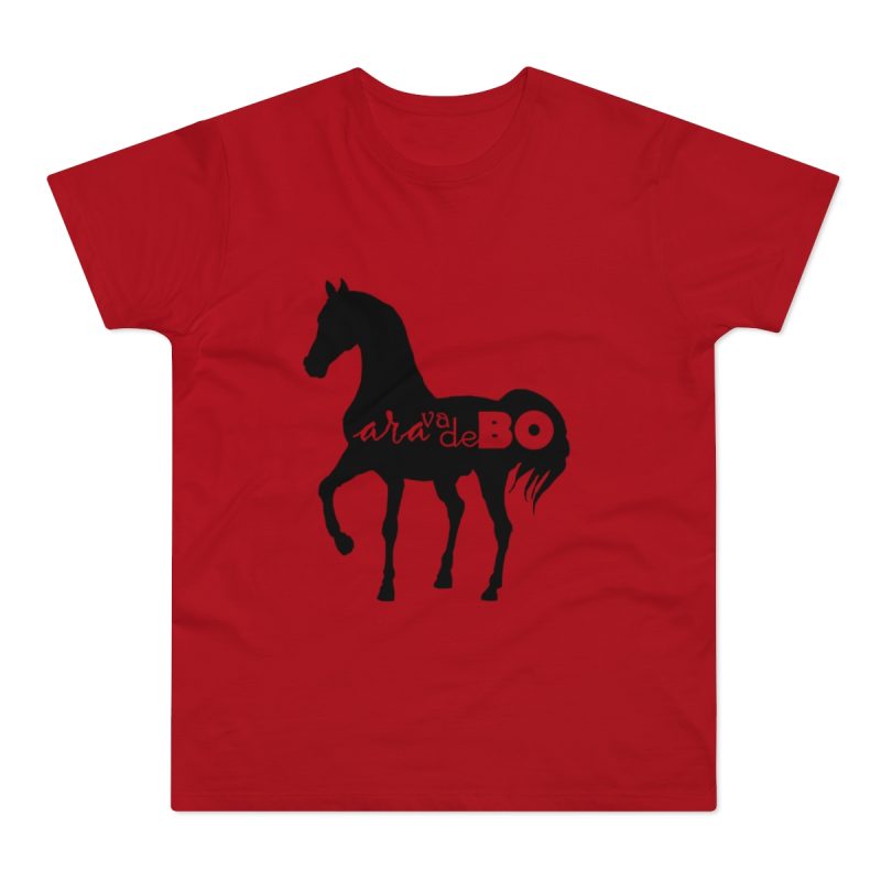 Camiseta hombre punto liso - Rojo - Camiseta unisex Cavall Alegre Sant Joan «Ara va de bo»
