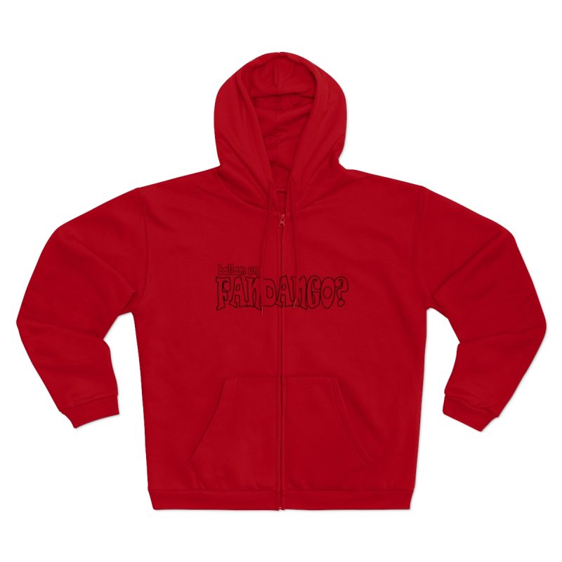 Sudadera capucha con cremallera premium - Rojo - Ballam un FANDANGO?