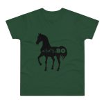 Camiseta hombre punto liso - Verde botella - Camiseta unisex Cavall Alegre Sant Joan «Ara va de bo»