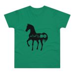 Camiseta hombre punto liso - Verde Kelly - Camiseta unisex Cavall Alegre Sant Joan «Ara va de bo»