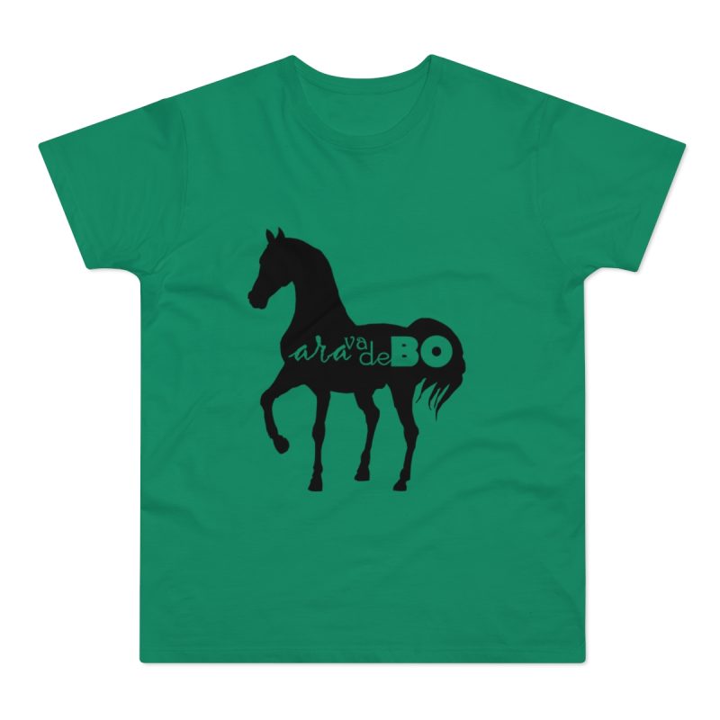 Camiseta hombre punto liso - Verde Kelly - Camiseta unisex Cavall Alegre Sant Joan «Ara va de bo»
