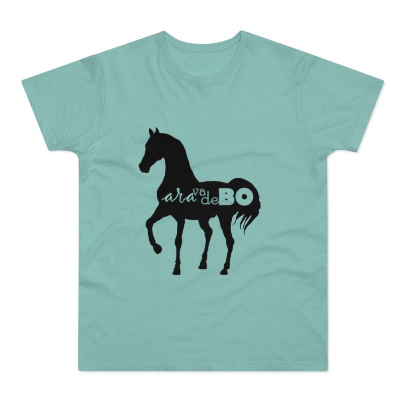 Camiseta hombre punto liso - Verde menta - Camiseta unisex Cavall Alegre Sant Joan «Ara va de bo»