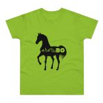 Camiseta hombre punto liso - Verde orquidea - Camiseta unisex Cavall Alegre Sant Joan «Ara va de bo»