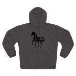 Sudadera capucha con cremallera premium - Antracita - Camiseta unisex Cavall Alegre Sant Joan «Ara va de bo» Sudadera capucha con cremallera premium - Antracita - Camiseta unisex Cavall Alegre Sant Joan «Ara va de bo»