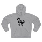 Sudadera capucha con cremallera premium - Gris jaspeado claro - Camiseta unisex Cavall Alegre Sant Joan «Ara va de bo» Sudadera capucha con cremallera premium - Gris jaspeado claro - Camiseta unisex Cavall Alegre Sant Joan «Ara va de bo»