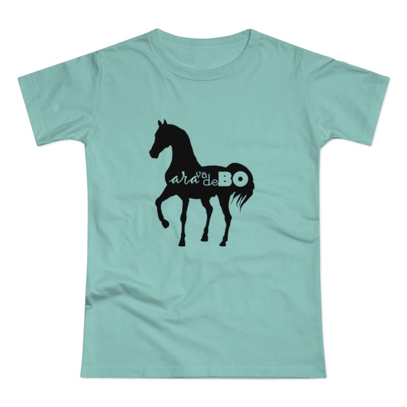 Camiseta mujer punto liso - Verde menta - Camiseta unisex Cavall Alegre Sant Joan «Ara va de bo»
