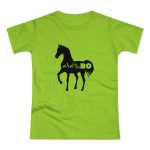 Camiseta mujer punto liso - Verde orquidea - Camiseta unisex Cavall Alegre Sant Joan «Ara va de bo» Camiseta mujer punto liso - Verde orquidea - Camiseta unisex Cavall Alegre Sant Joan «Ara va de bo»