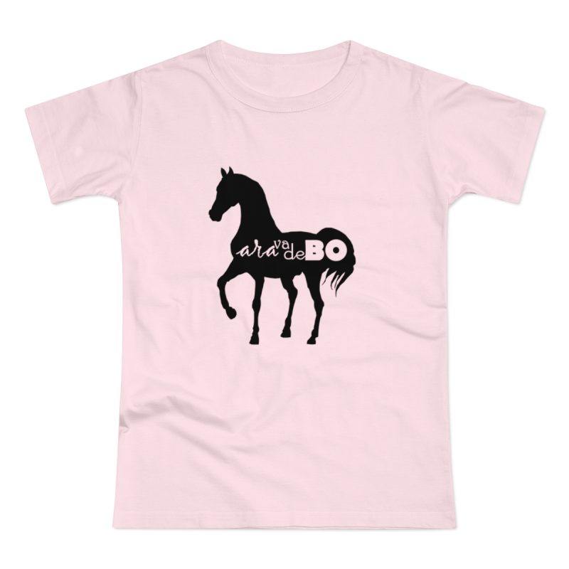 Camiseta mujer punto liso - Rosa orquidea - Camiseta unisex Cavall Alegre Sant Joan «Ara va de bo»