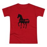 Camiseta mujer punto liso - Rojo - Camiseta unisex Cavall Alegre Sant Joan «Ara va de bo» Camiseta mujer punto liso - Rojo - Camiseta unisex Cavall Alegre Sant Joan «Ara va de bo»